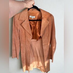 Coldwater Creek Women's Orange Suede Blazer